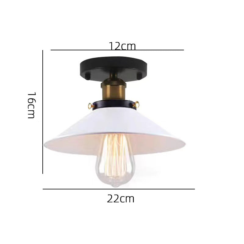 Retro Iron Ceiling-Mount Pendant Light