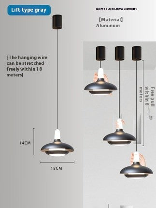 Adjustable Nordic Bedside Pendant Lamp