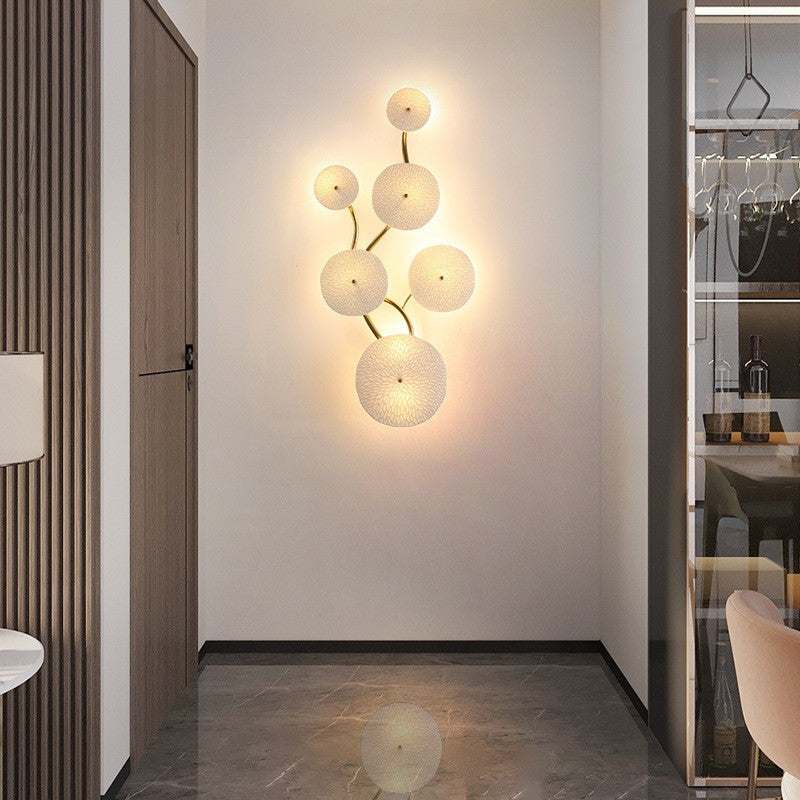 Chinese Lotus Leaf Wall Lamp