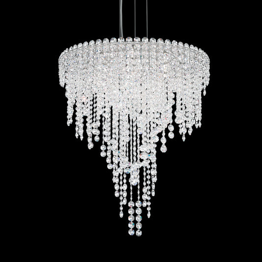 Clear Optic Crystal Strand Pendant Light / Clear Optic Crystal