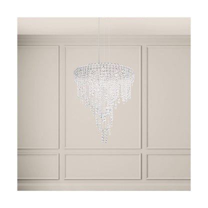 Clear Optic Crystal Strand Pendant Light / Clear Radiance