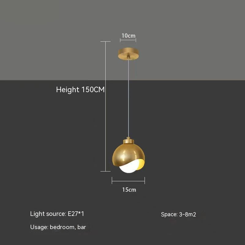 Crystal Single or Double-Head Pendant Light / Without Light Source / Black Single Head