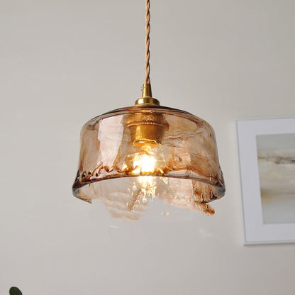 Nordic Brass Glass 4W Pendant Light / With 4 Watt LED Bulb