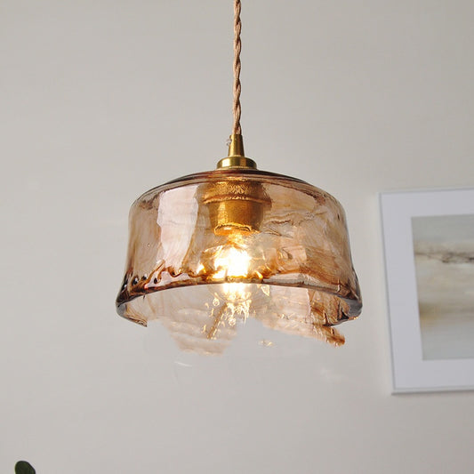 Nordic Brass Glass 4W Pendant Light / With 4 Watt LED Bulb