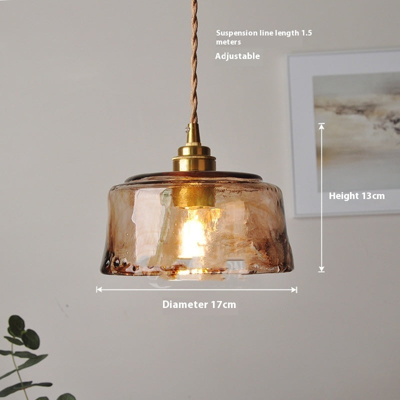 Nordic Brass Glass 4W Pendant Light