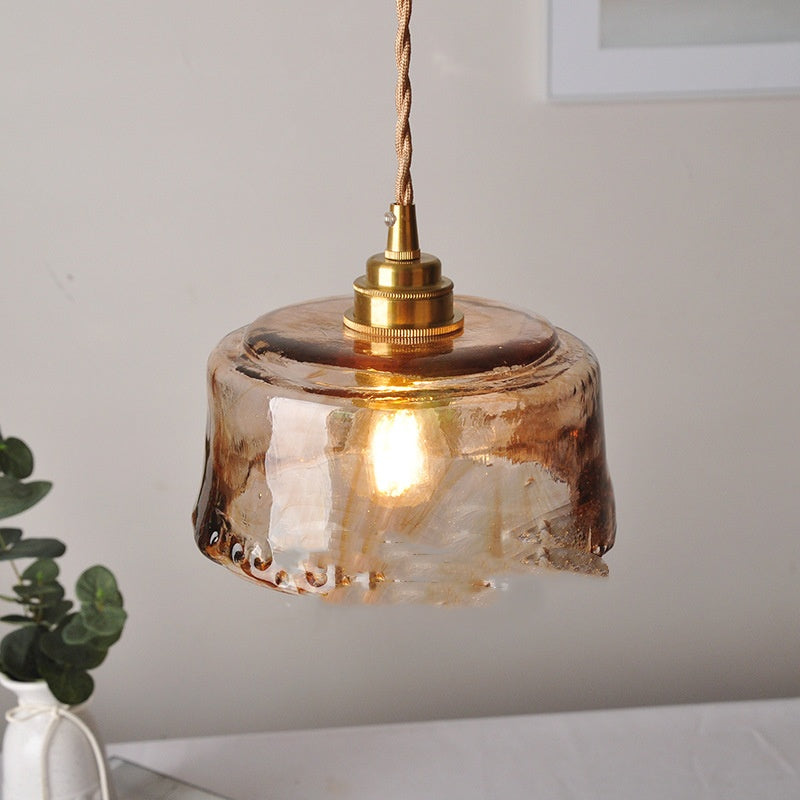 Nordic Brass Glass 4W Pendant Light