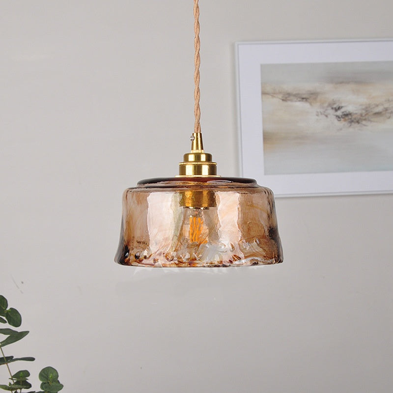 Nordic Brass Glass 4W Pendant Light