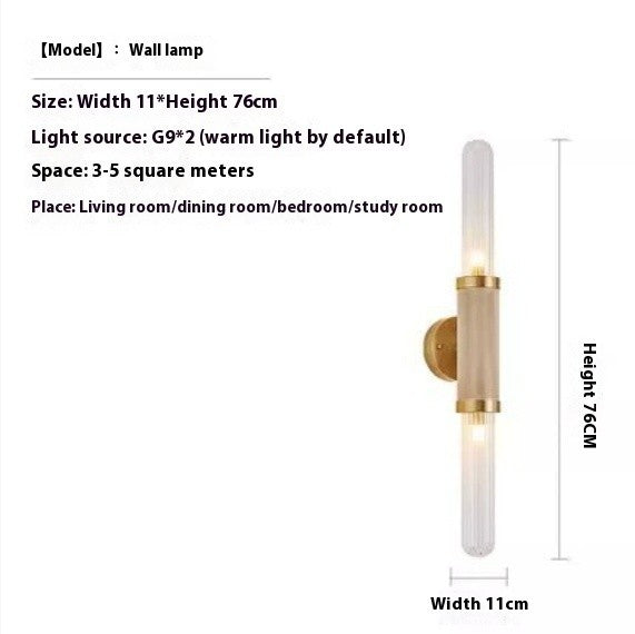 Retro Glass Strip Wall Lamp