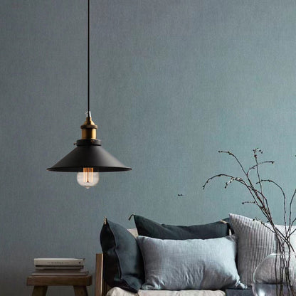 Retro Iron Ceiling-Mount Pendant Light / White Ceiling